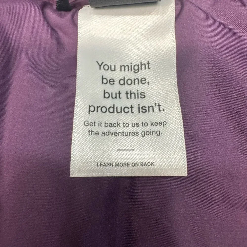 The North Face Thermal Insulated Vest Mens Medium BNWT Black Currant Purple